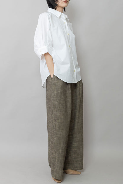 Munich オーガニックコットンタイプライターハーフスリーブシャツ【MN261T44】