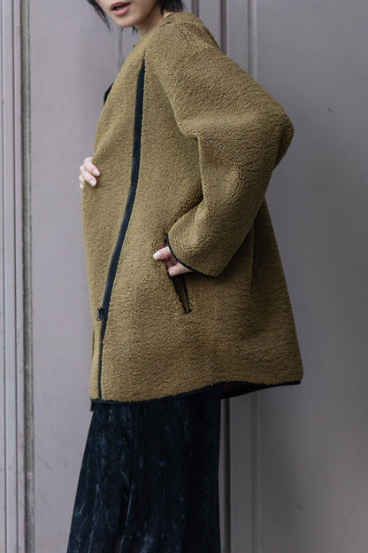 Munich シープボアムートンライダースコート【MN252C53】