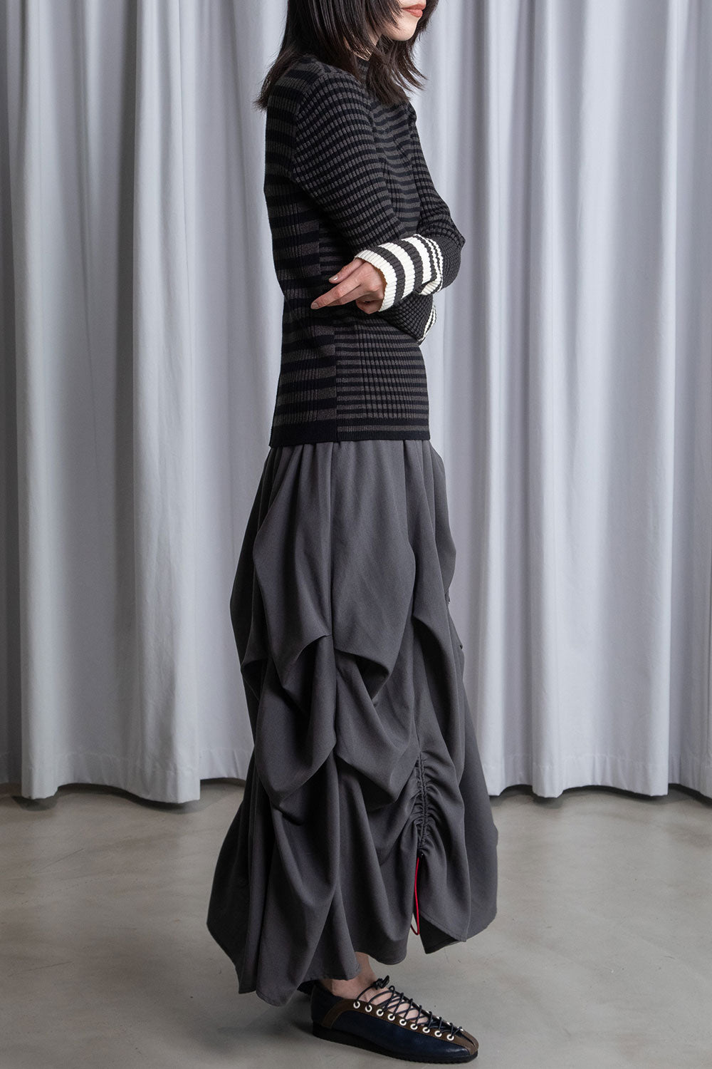 MARECHAL TERRE ボーダータートルニット【ZMT256KN614】