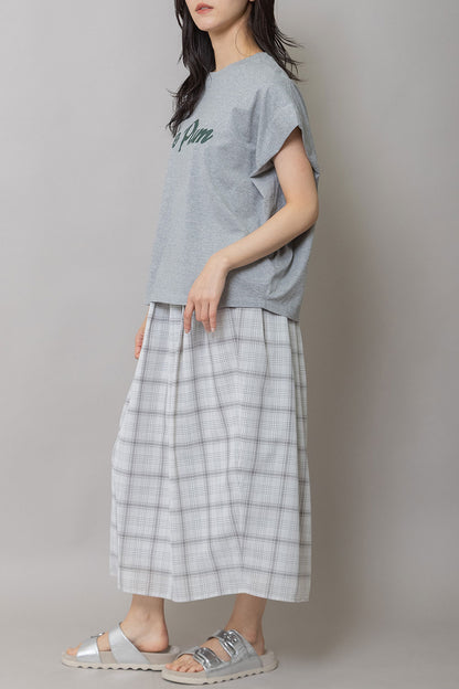 Munich "The Plum"ロゴプリントタックスリーブTシャツ【MN261U34】
