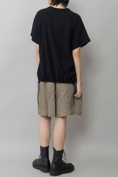 Munich ブークレーライトジャージドローストリングヘムトップス【MN261U17】