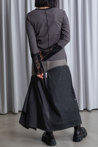 MARECHAL TERRE 袖レースリブインナートップス【ZMT261CT760】