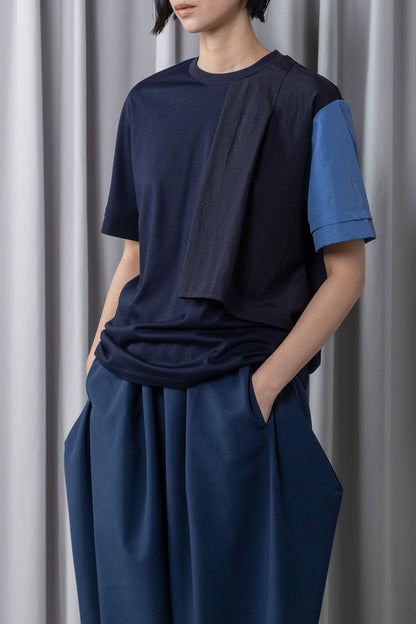MARECHAL TERRE コンビネーションデザインTシャツ【ZMT262CT138】