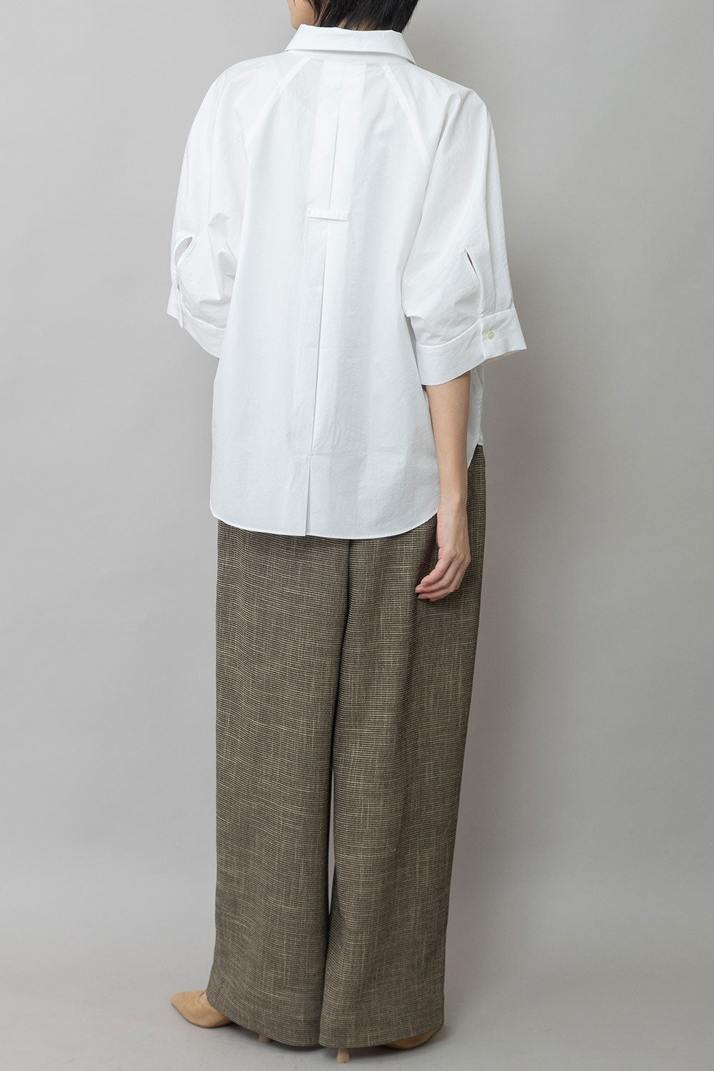 Munich オーガニックコットンタイプライターハーフスリーブシャツ【MN261T44】