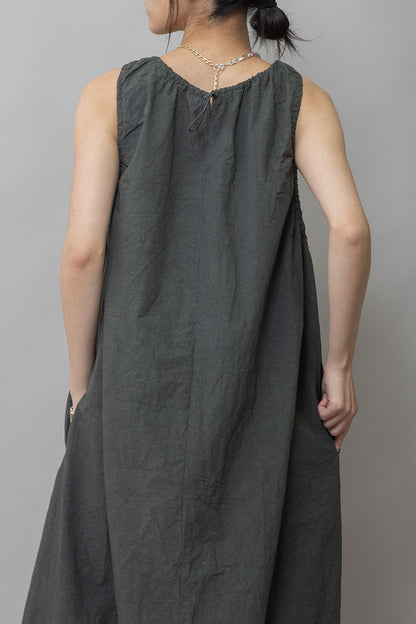 Munich コットンリネンドローストリングワンピース【MN261N28】