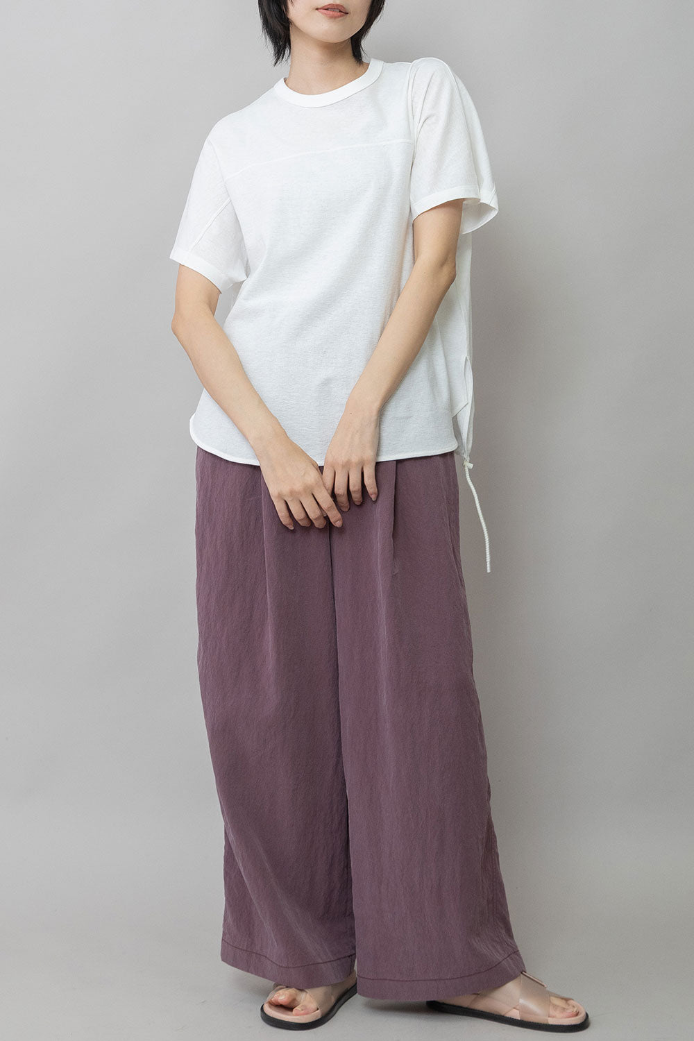 Munich ブークレーライトジャージドローストリングヘムトップス【MN261U17】