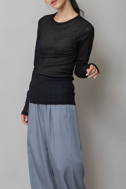 Munich シアークルーネックプルオーバー【MN251U13】