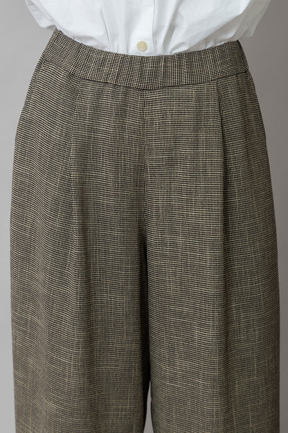 Munich ポリエステルレーヨンカラミ織りワイドパンツ【MN261P47】