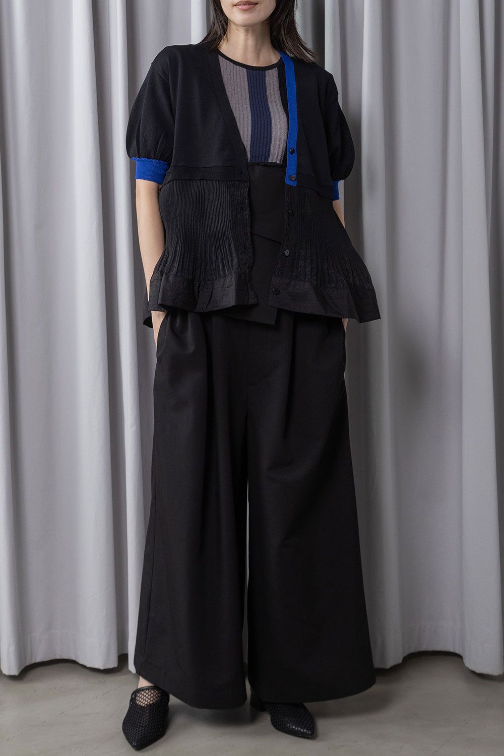 MARECHAL TERRE 裾プリーツニットカーディガン【ZMT262KN106】