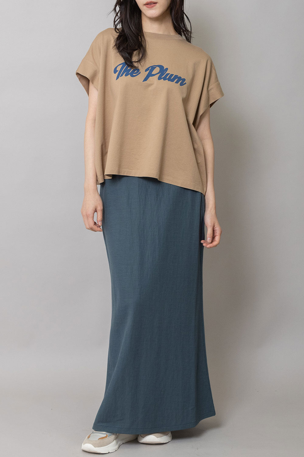 Munich "The Plum"ロゴプリントタックスリーブTシャツ【MN261U34】