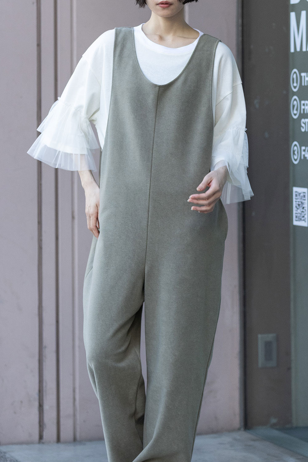 Munich オーガニックコットンパイルコンビネゾン【MN261N05】