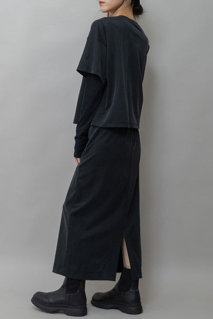 Munich サテンジャージーＶネックトップス【MN261U12】