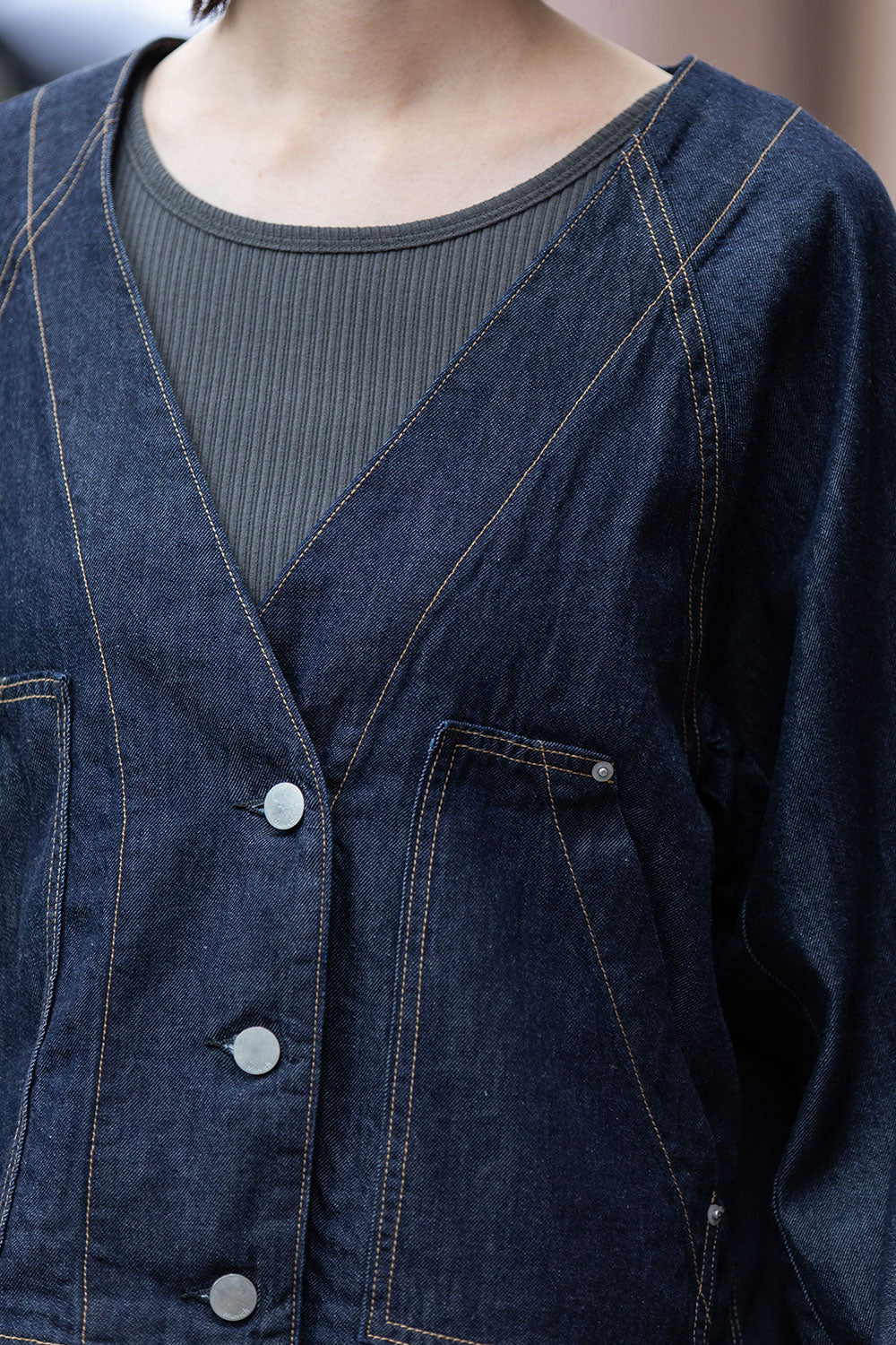 Munich コットンリヨセルデニムコンパクトジャケット【MN261B09】