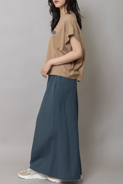 Munich "The Plum"ロゴプリントタックスリーブTシャツ【MN261U34】