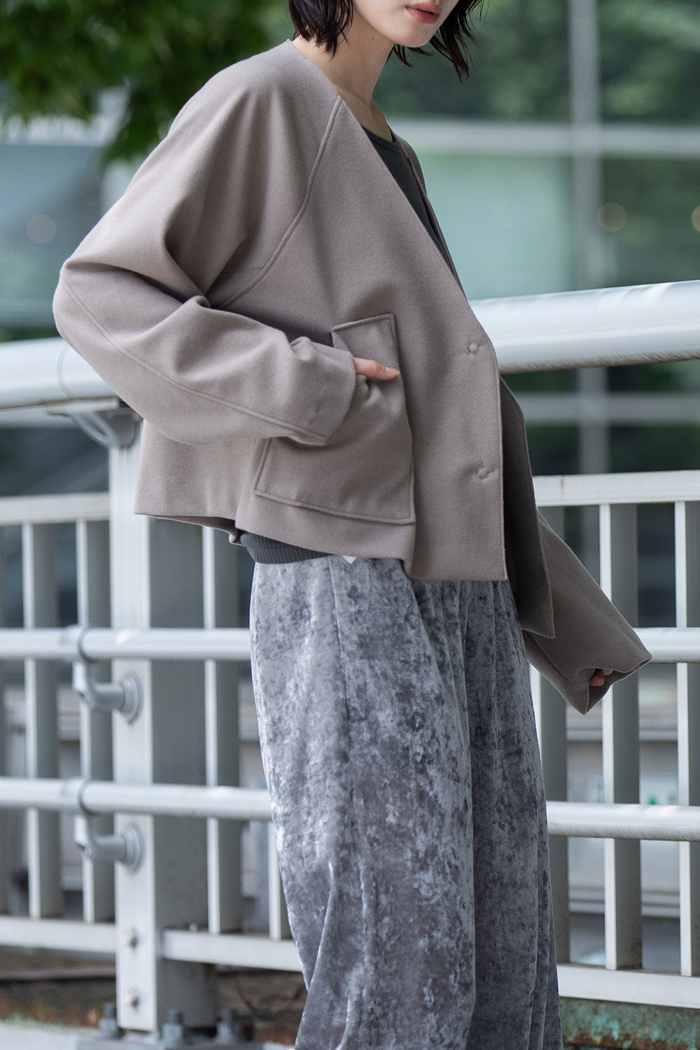 Munich ウールライクフリースショートジャケット【MN252B69】