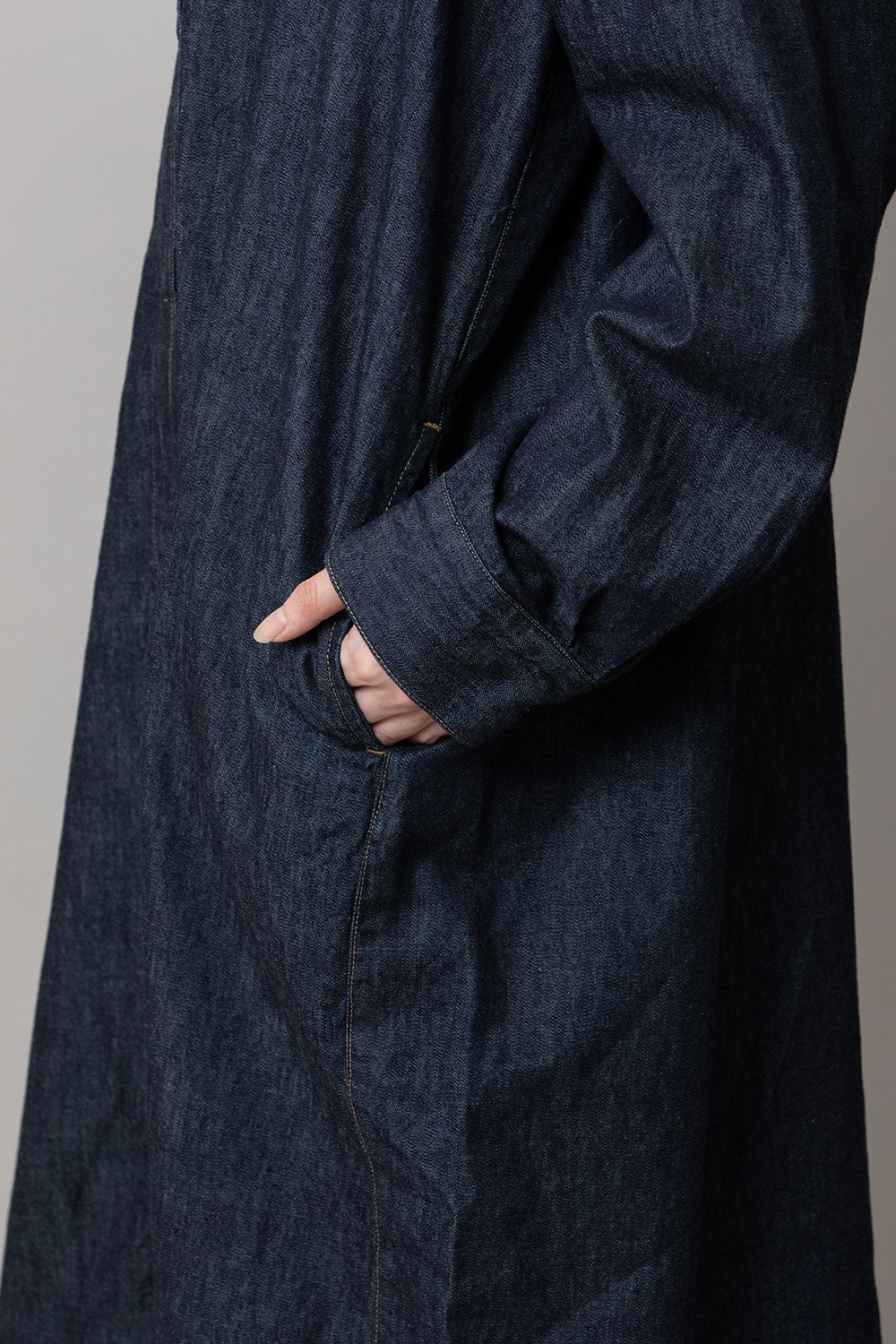 Munich 6ozスラブデニムシャツワンピース【MN261N10】