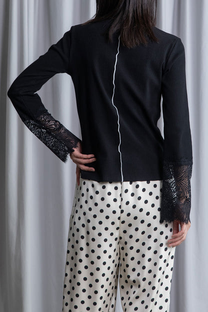 MARECHAL TERRE 袖レースリブインナートップス【ZMT261CT760】