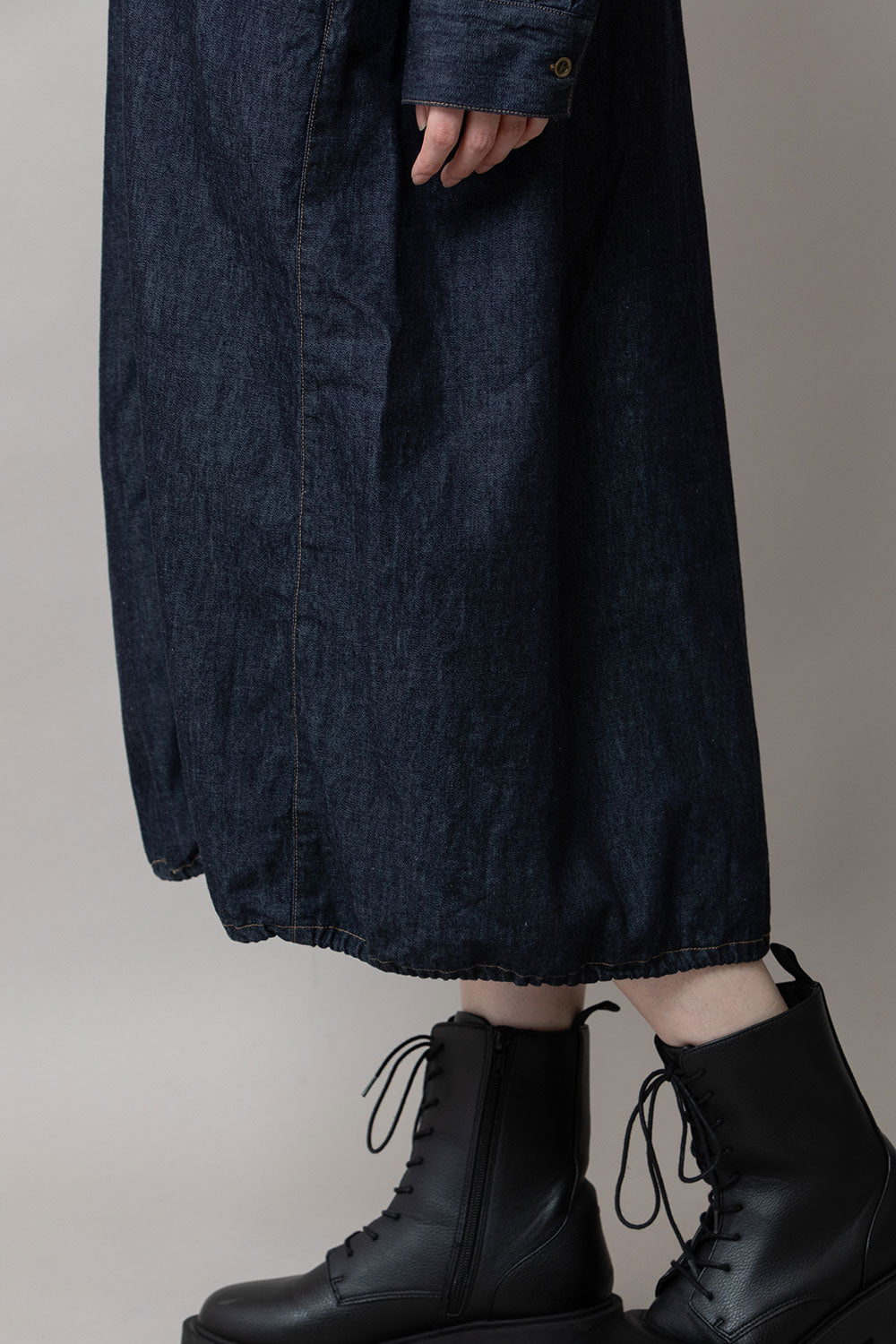 Munich 6ozスラブデニムシャツワンピース【MN261N10】