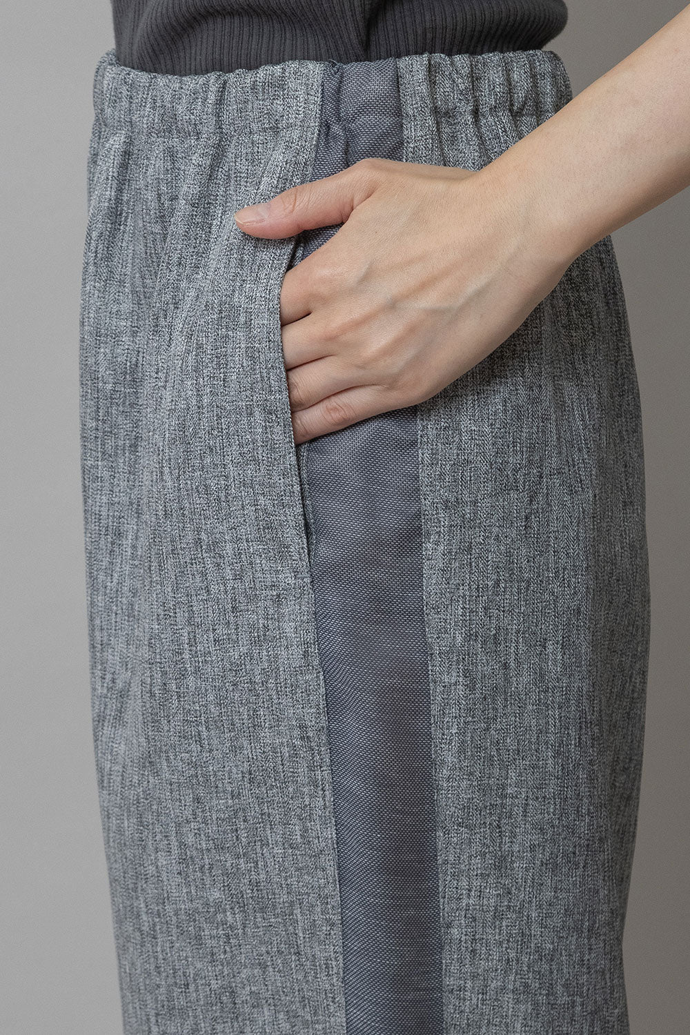 Munich ツイード調ツイル×メッシュサイドストライプパンツ【MN261P24】