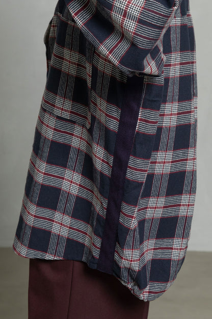 MARECHAL TERRE チェックロングシャツ【ZMT255BL508】