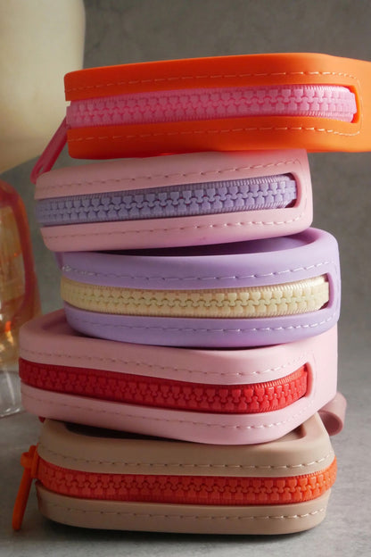 mellowbear Washable Treats holder - 《Square》Sunset / Brown / Orange