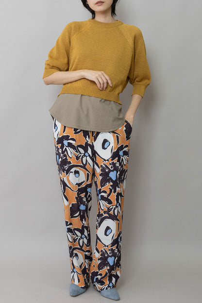 Munich コットンニットバックベルトディテールプルオーバー【MN261K16】