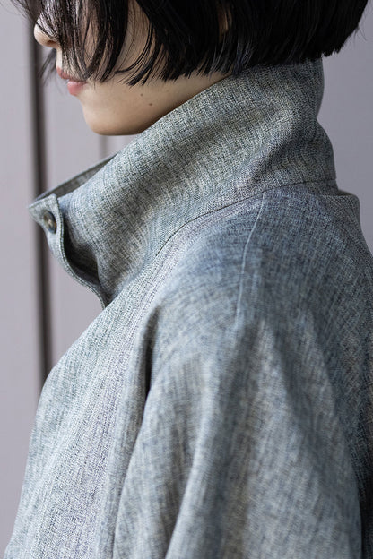 Munich ツイード調ツイル×メッシュレイヤードジップブルゾン【MN261B23】