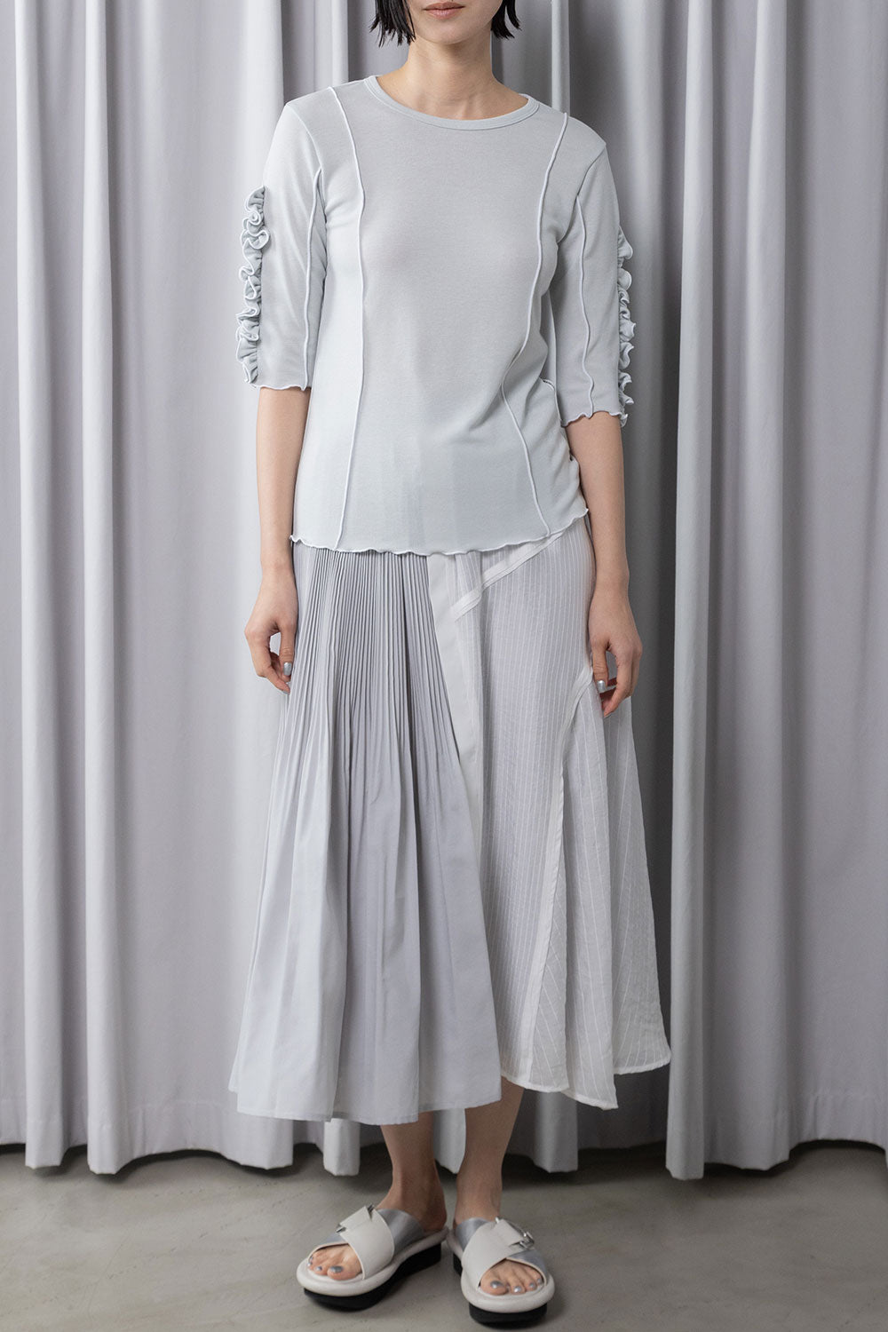 MARECHAL TERRE ラッフル袖インナートップス【ZMT262CT112】