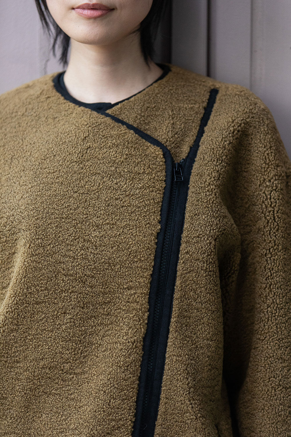 Munich シープボアムートンライダースコート【MN252C53】