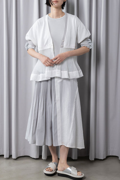 MARECHAL TERRE 裾プリーツニットカーディガン【ZMT262KN106】