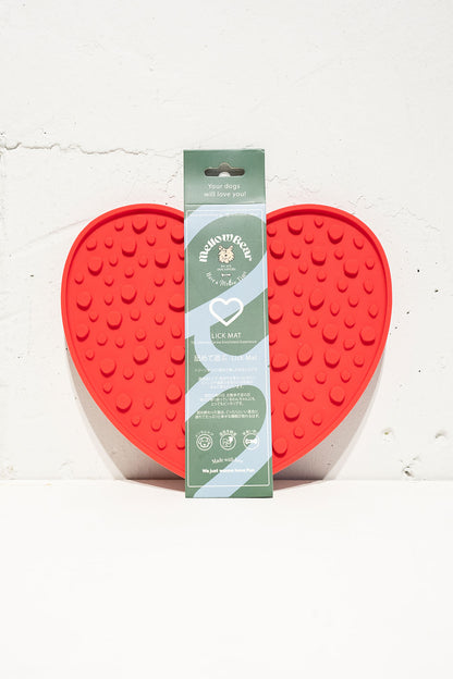 mellowbear LICK MAT_HEART ♡ / RED