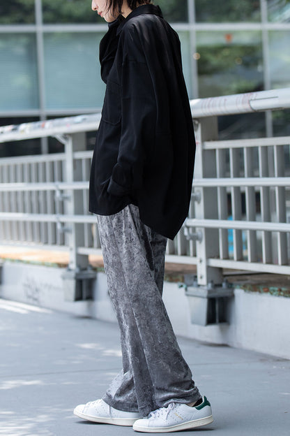 Munich ヴィンテージサテンプルオーバーシャツ【MN252T65】