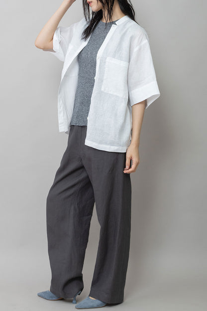 Munich 60sフレンチリネンハーフスリーブシャツ【MN261T58】