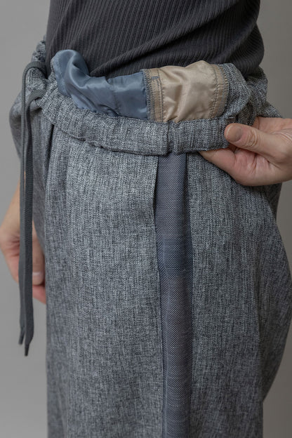 Munich ツイード調ツイル×メッシュサイドストライプパンツ【MN261P24】