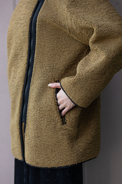 Munich シープボアムートンライダースコート【MN252C53】