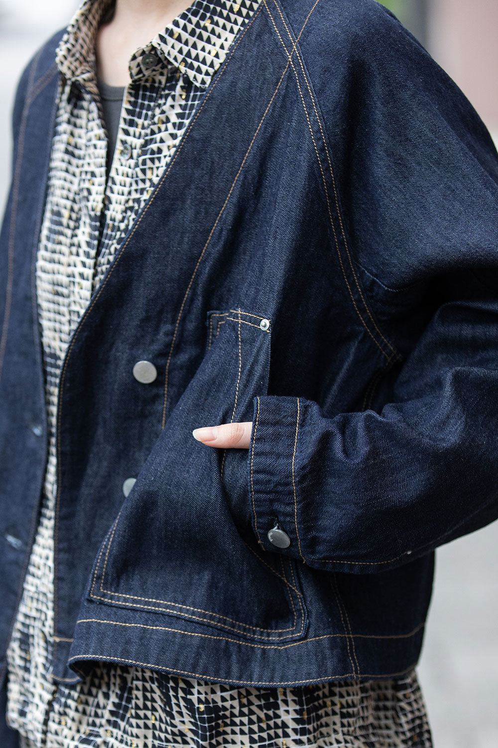 Munich コットンリヨセルデニムコンパクトジャケット【MN261B09】