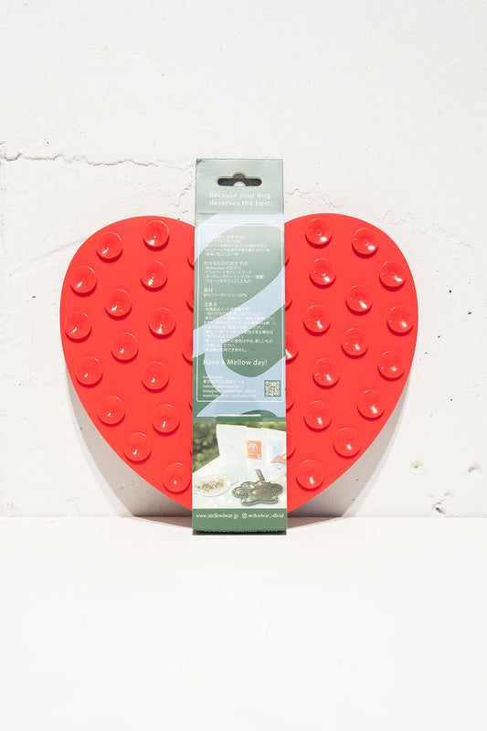 mellowbear LICK MAT_HEART ♡ / RED