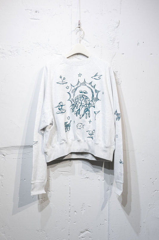 Common Noun "SEA" Aimi Odawara ラグランクルースウェット