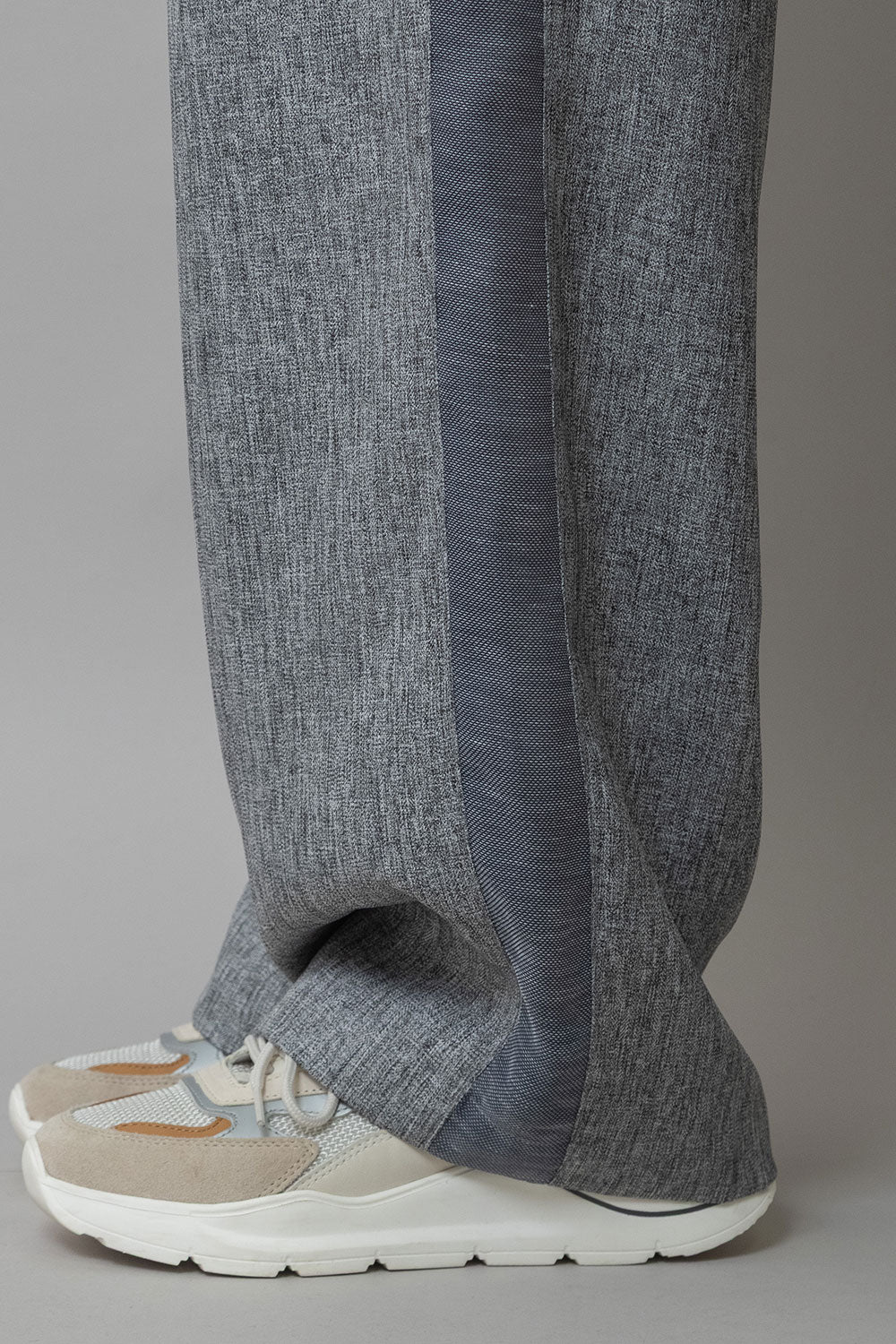 Munich ツイード調ツイル×メッシュサイドストライプパンツ【MN261P24】