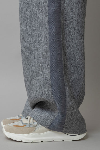 Munich ツイード調ツイル×メッシュサイドストライプパンツ【MN261P24】