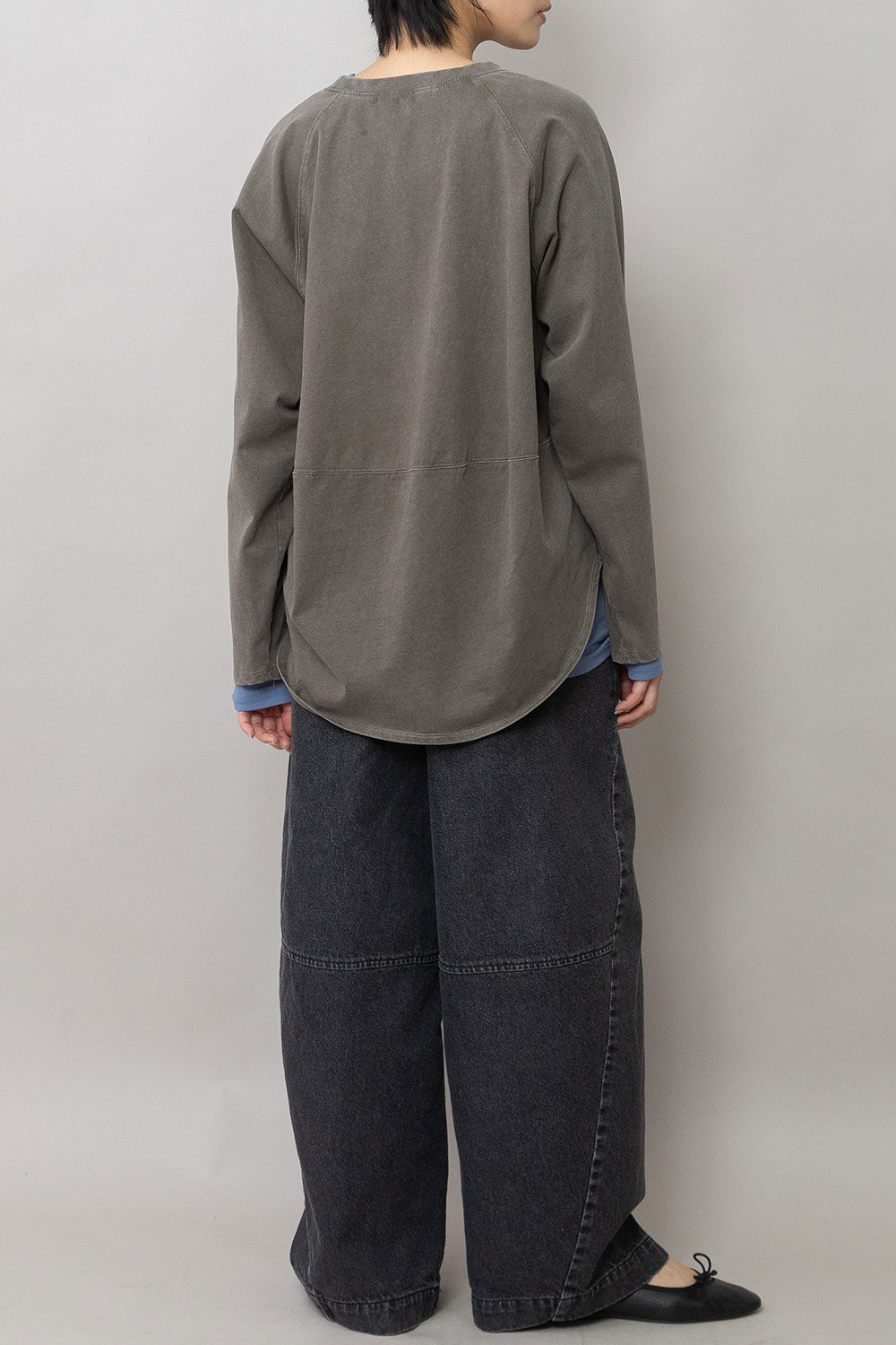 Munich コットンジャージ ラウンドヘムロングTシャツ【MN262U06】