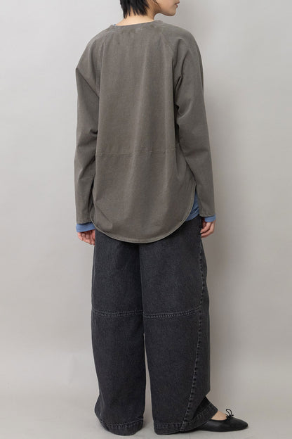Munich コットンジャージ ラウンドヘムロングTシャツ【MN262U06】