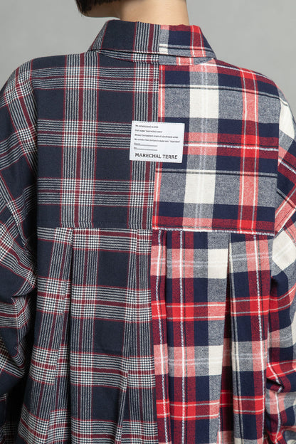 MARECHAL TERRE チェックロングシャツ【ZMT255BL508】