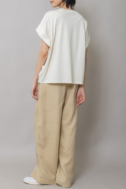 Munich "The Plum"ロゴプリントタックスリーブTシャツ【MN261U34】
