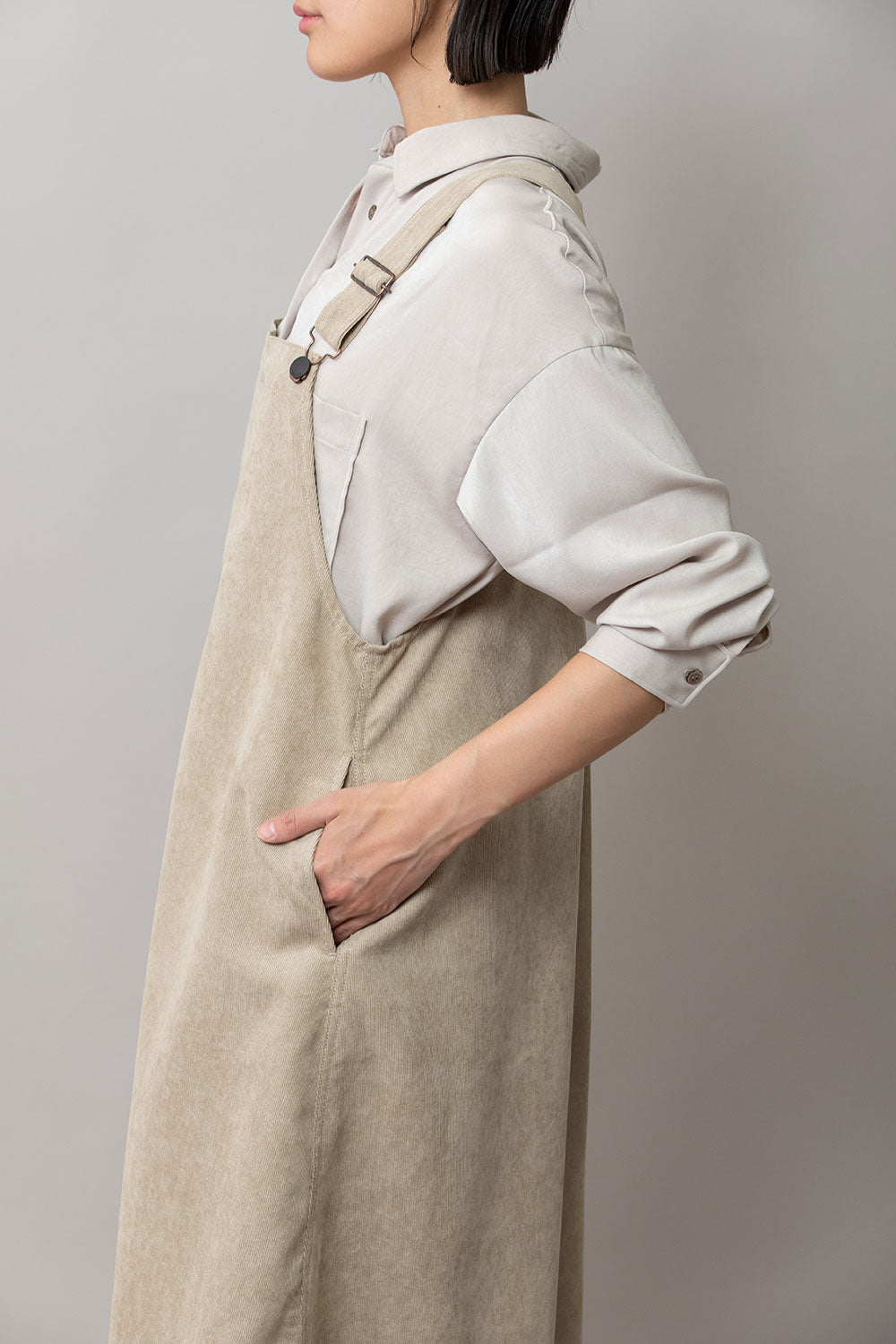 Munich ナノコーデュロイジャンパースカート【MN252N68】