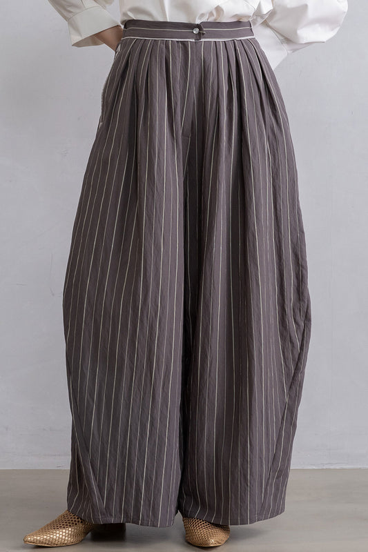 MARECHAL TERRE ウエスタンタックワイドコクーンパンツ【ZMT261PT013】