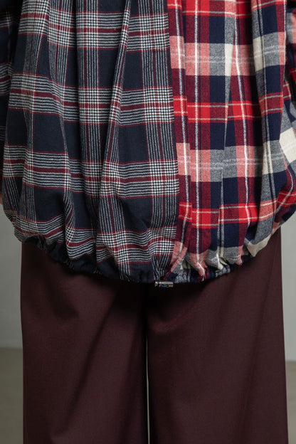 MARECHAL TERRE チェックロングシャツ【ZMT255BL508】
