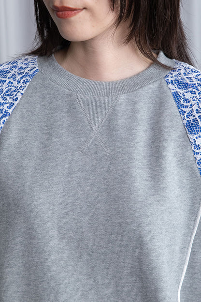 MARECHAL TERRE レース切替えスウェットトップス【ZMT261CT759】