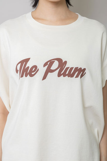 Munich "The Plum"ロゴプリントタックスリーブTシャツ【MN261U34】