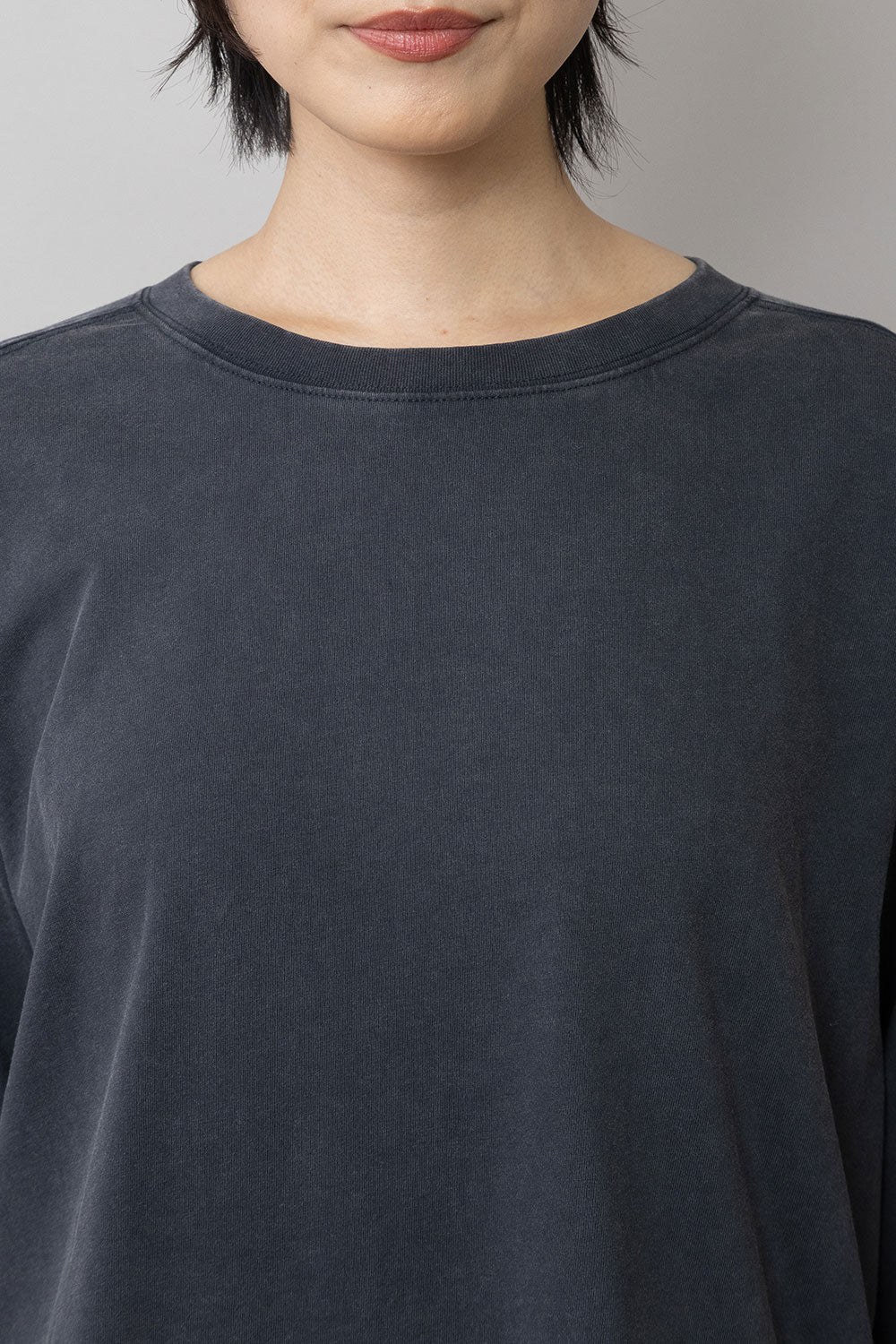 Munich コットンジャージ ラウンドヘムロングTシャツ【MN262U06】